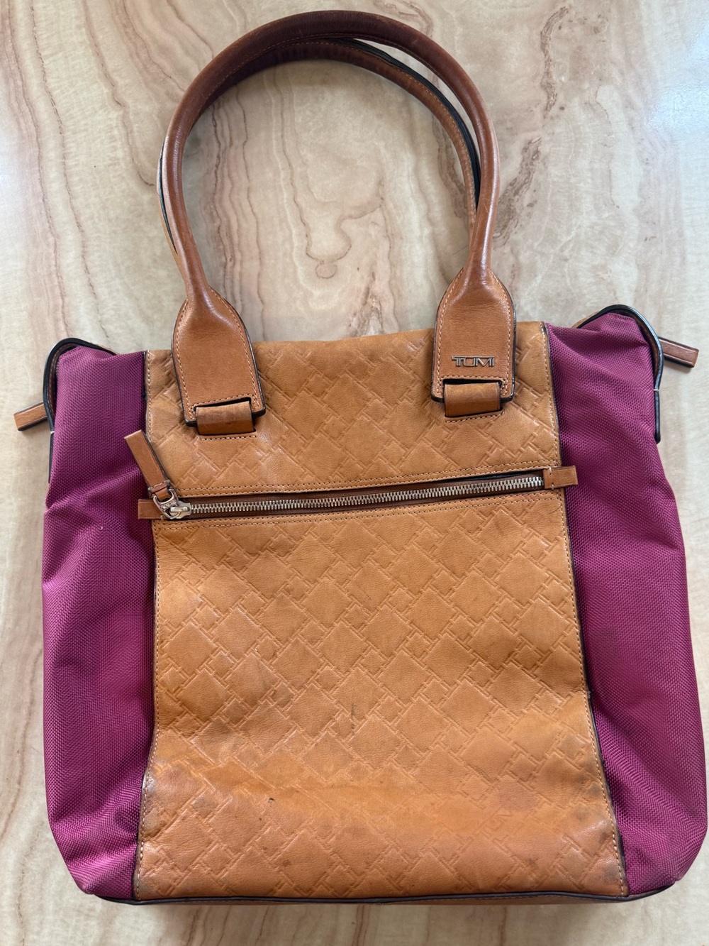 ANNA SUI FOR TUMI “TICON THE MAGAZINE” LEATHER & NYLON TOTE 👀